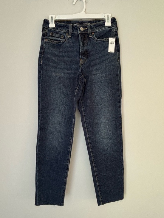 Old Navy Denim - Old Navy Dark Wash Raw Hem OG Ankle Straight Jean Size 0 NWT